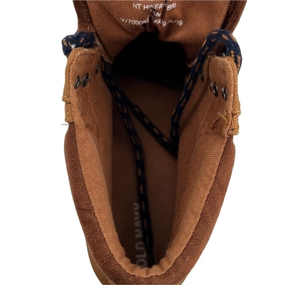 Old Navy Tan HT Hiker Hybri Lace Up Boot Size 6 Boys - Picture 6 of 10